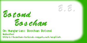 botond boschan business card